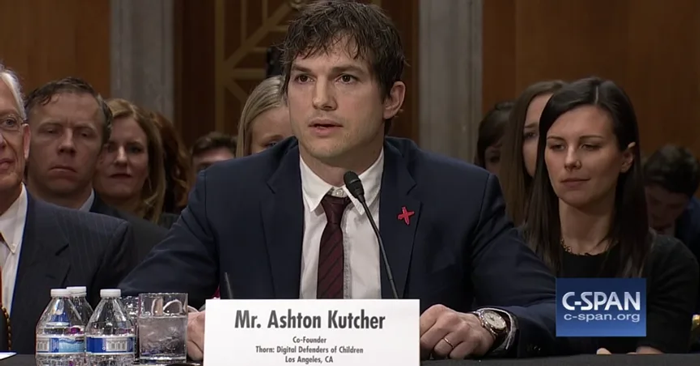 IMAGE | Ashton Kutcher testifies before the United States Congress